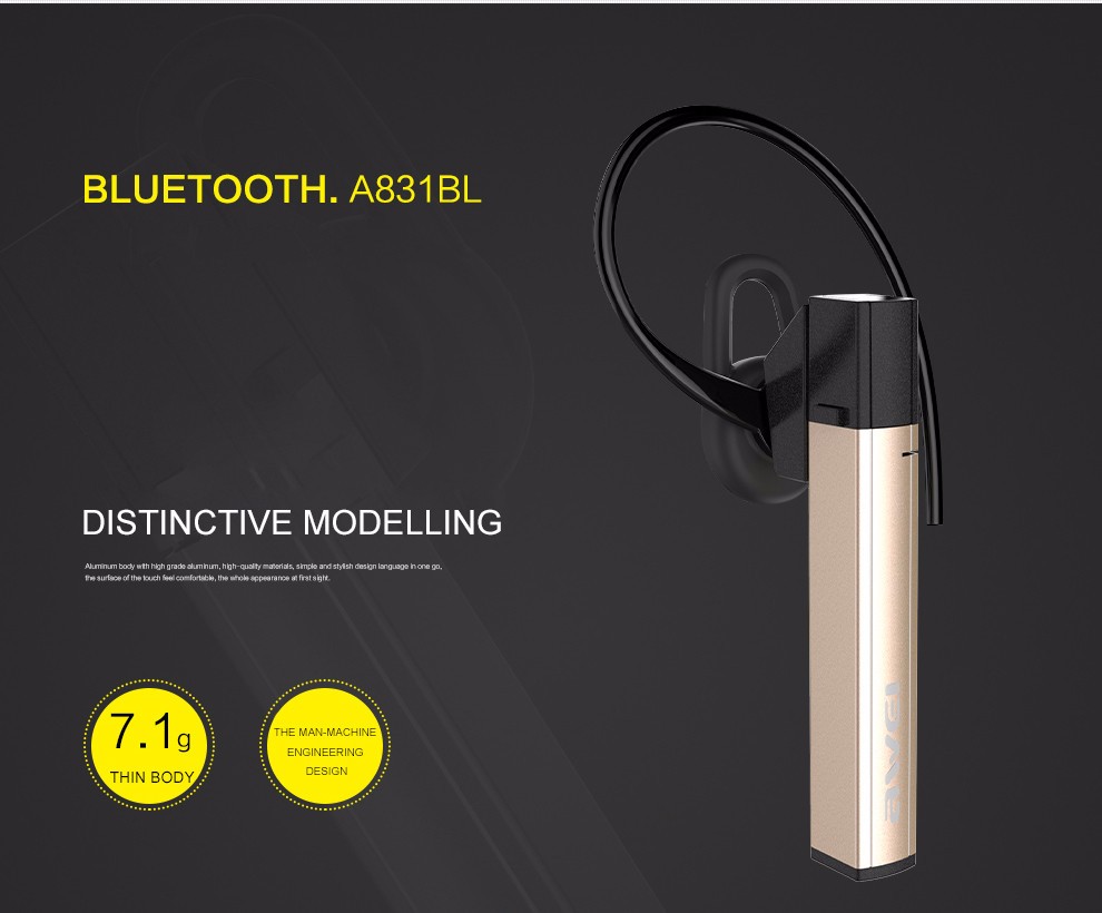 Mini Elegant Bluetooth Ασύρματο Ακουστικό Handsfree Awei® - Smart Bussiness Headset